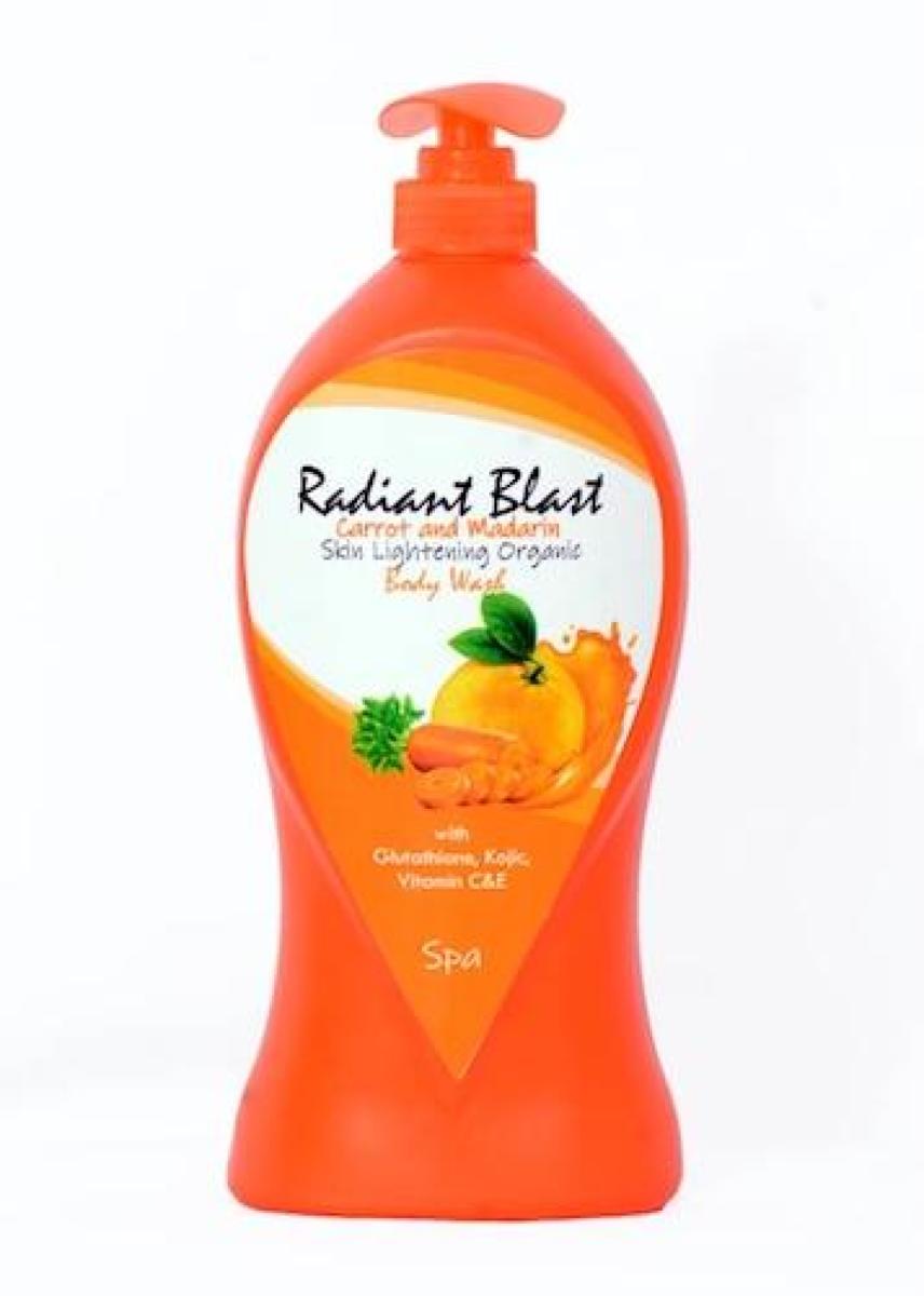 Body Wash Radiant Blast Carrot & Madarin Skin Lightening Organic