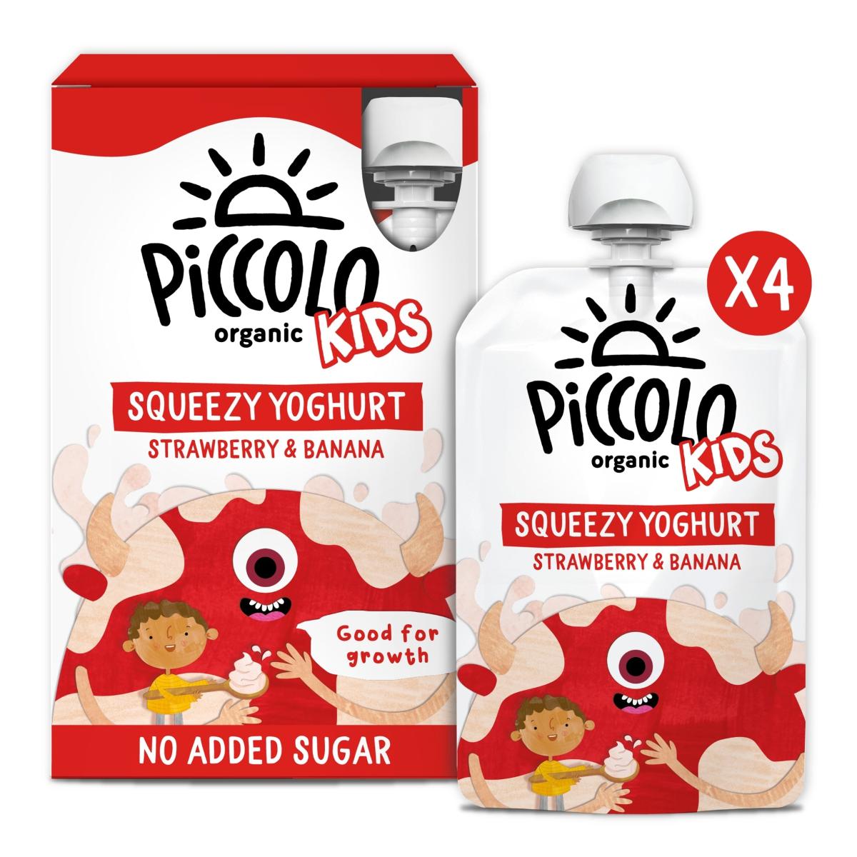 Organic Kids Squeezy Yoghurt Strawberry & Banana