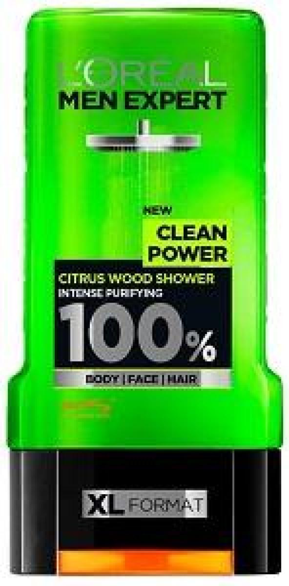 Men Expert Shower Gel Clean Power Citrus Wood