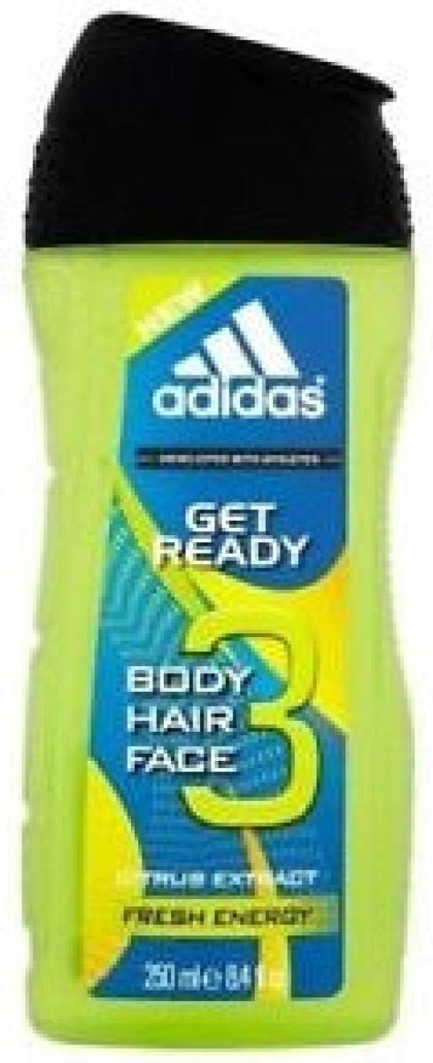 Shower Gel Get Ready 3 in 1 Citrus Extract Fresh Energy