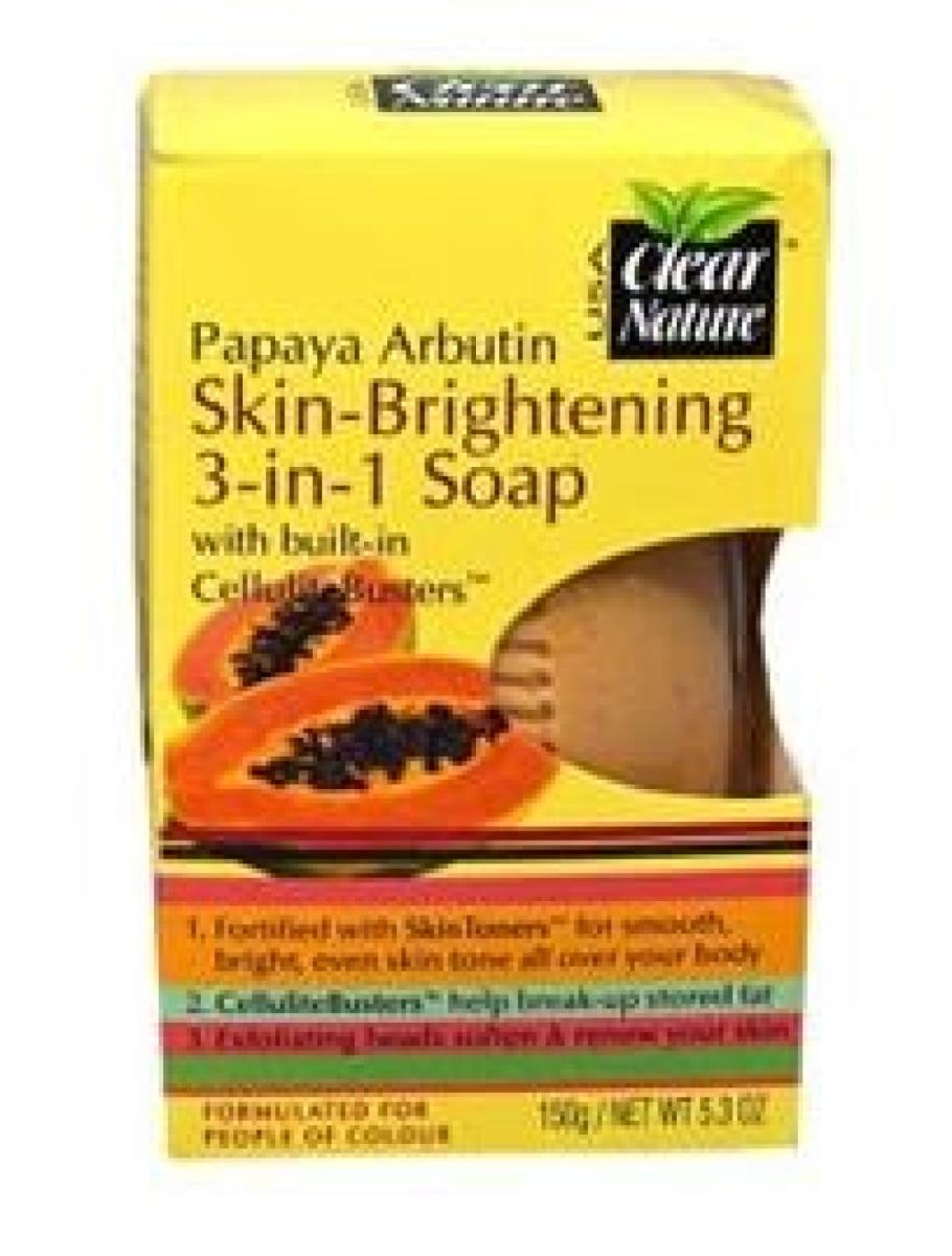 3 in 1 Skin Brightening Soap Papaya Arbutin