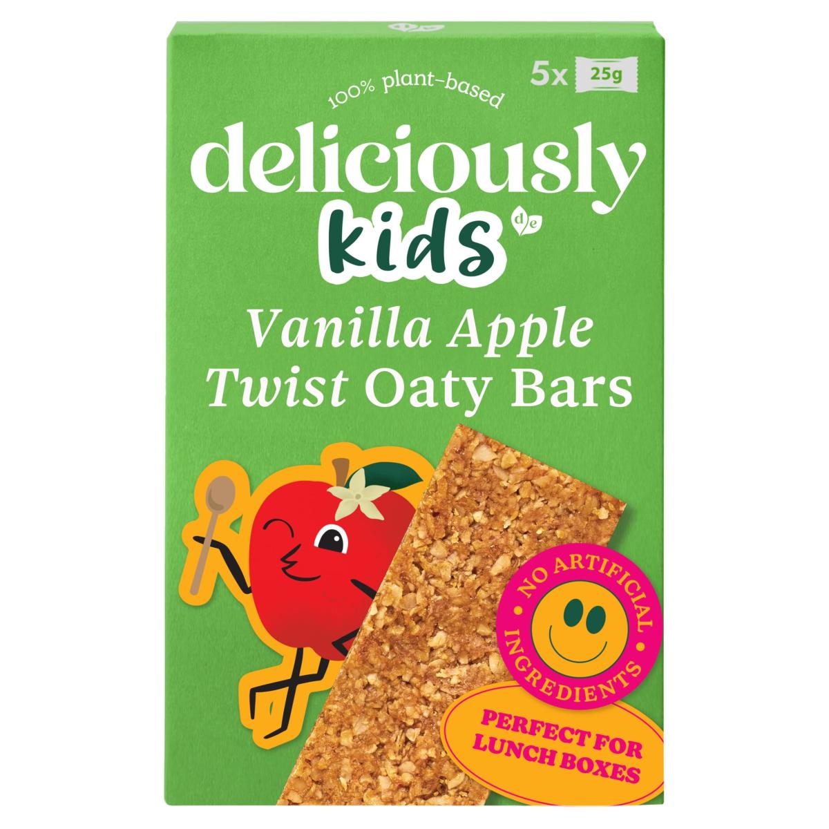Deliciously Kids Vanilla Apple Twist Oaty Bars