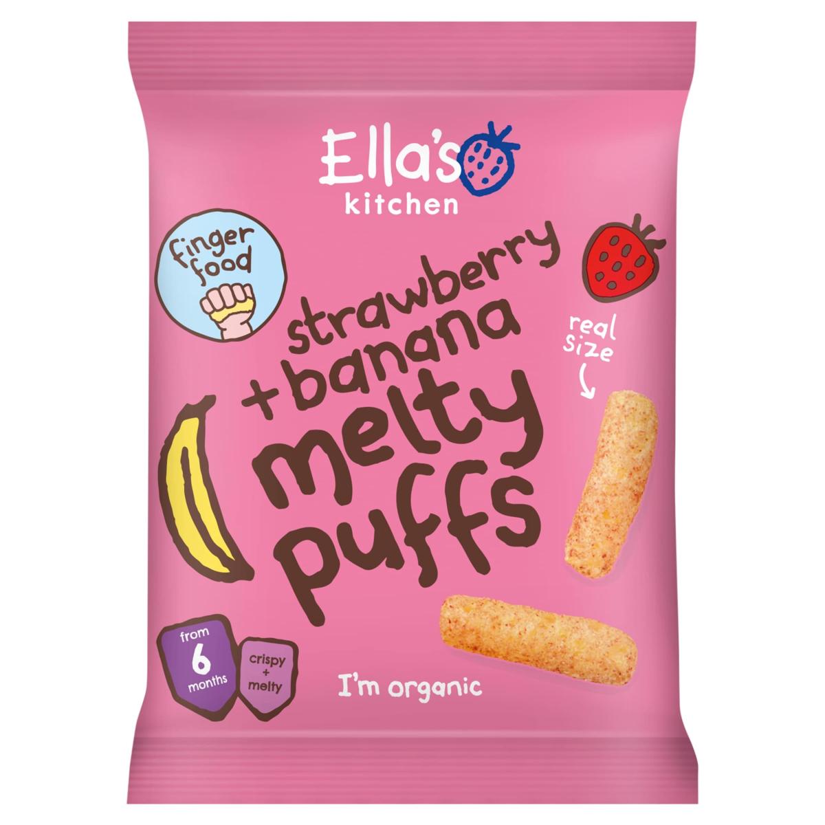 Melty Puffs Strawberry Banana