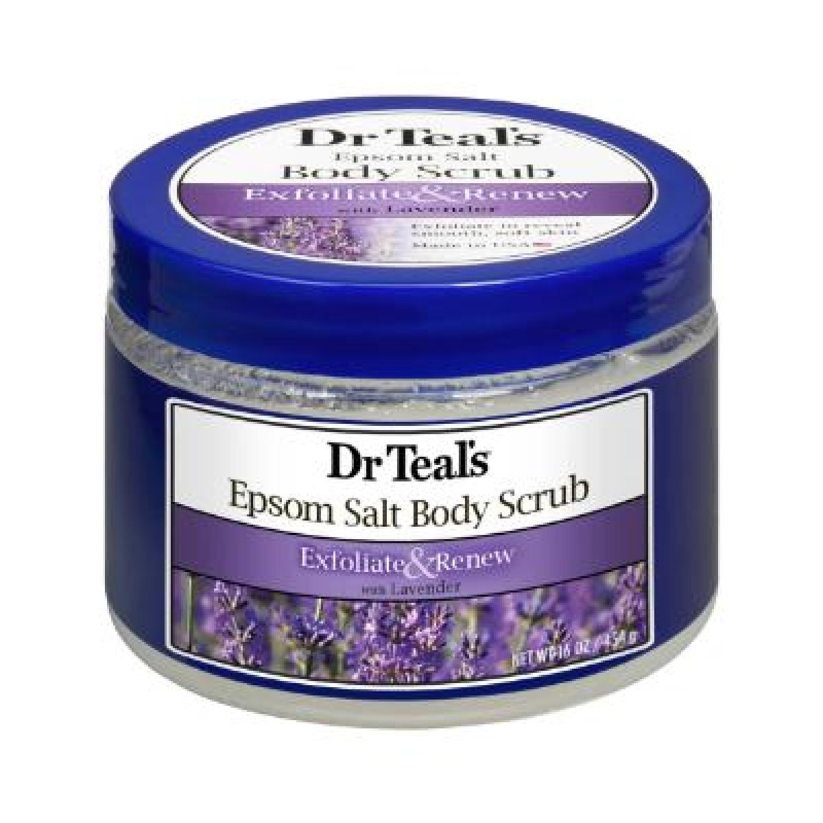 Epsom Salt Body Scrub Exfoliate & Renew Lavender