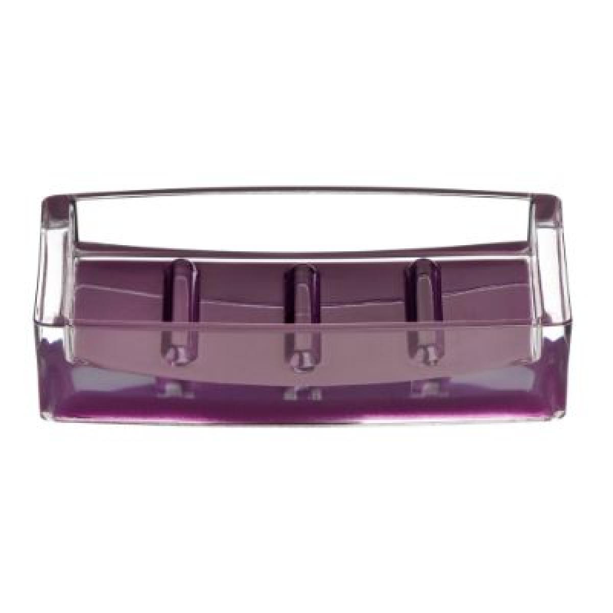Purple/Clear Soap Dish - Acrylic