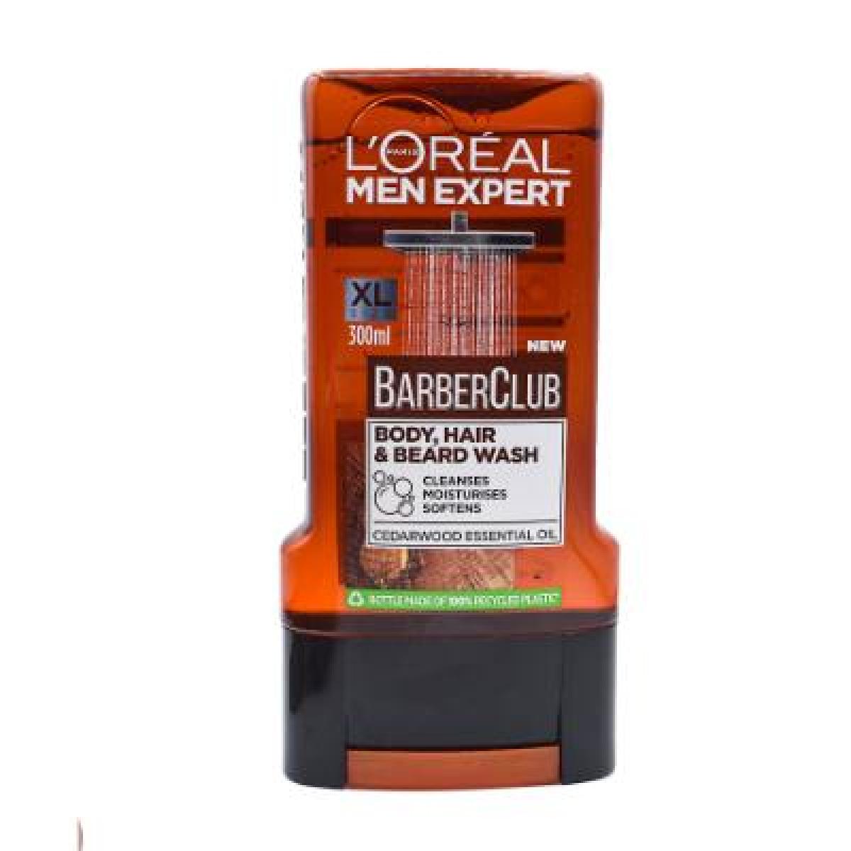 Men Expert Barber Club Cedarwood Essential Oil Body, Hair, Beard Wash