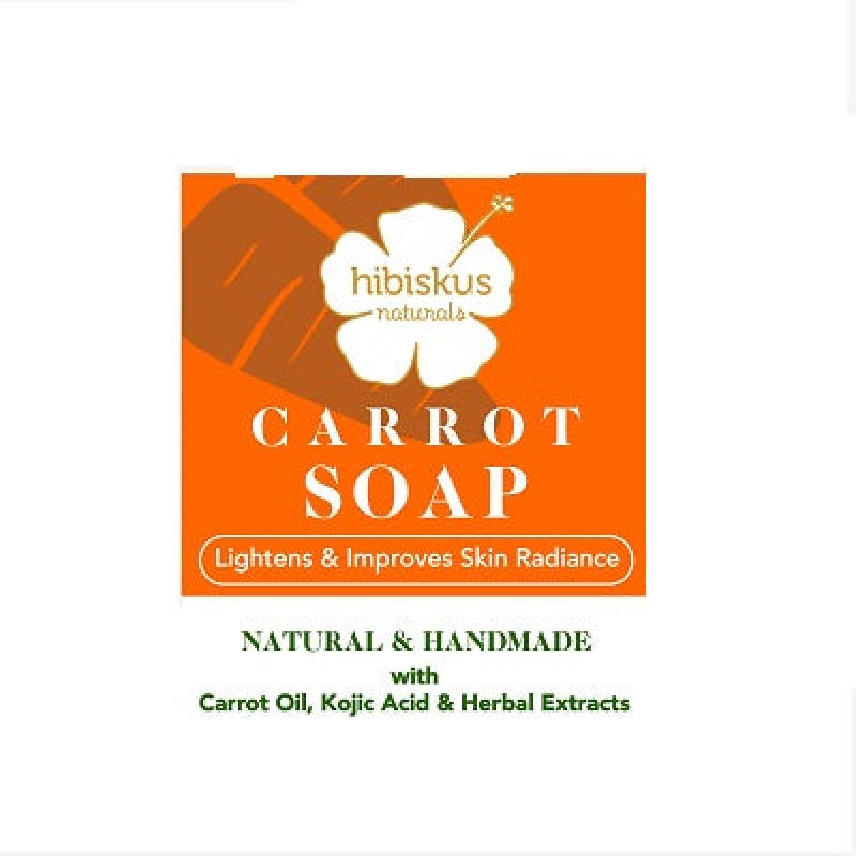 Carrot Soap Lightens & Improves Skin Radiance