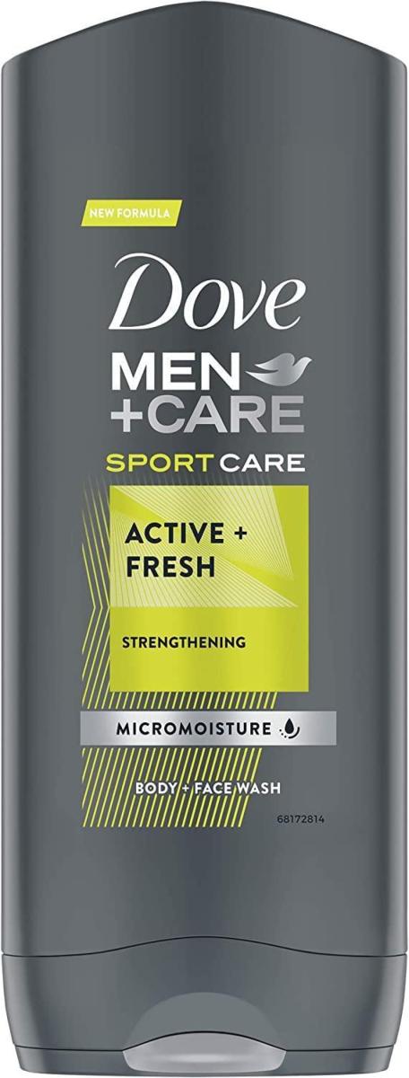 Men Body & Face Wash Sport Care Strengthening Active & Fresh