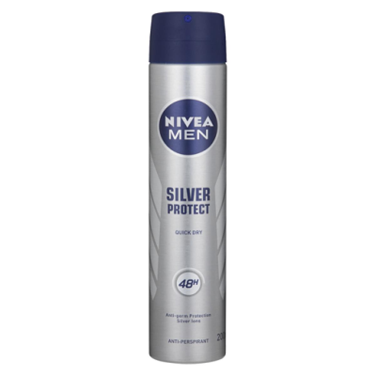 Anti-Perspirant Spray For Men Spray Silver Protect