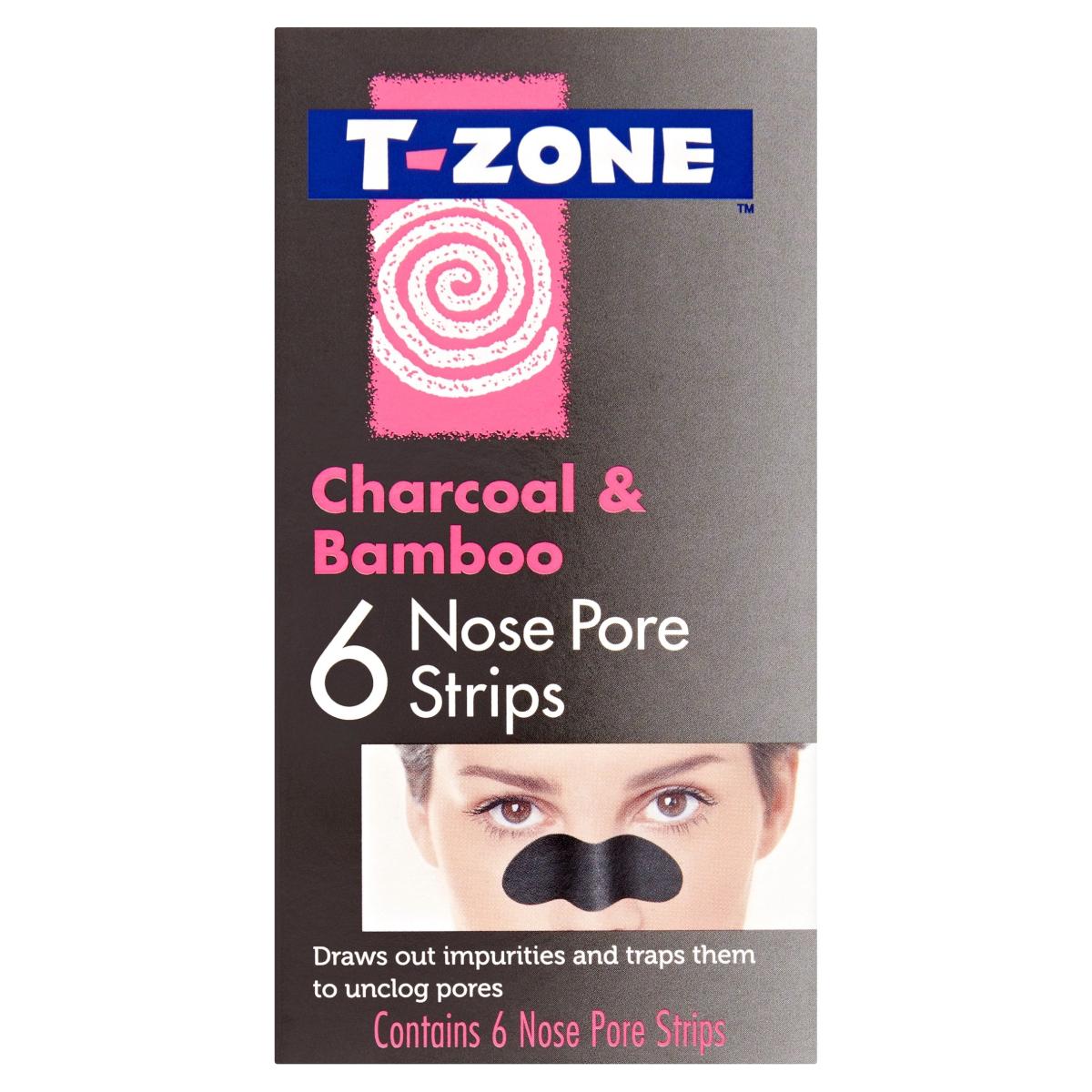 Charcoal & Bamboo Nose Pore Strips x6