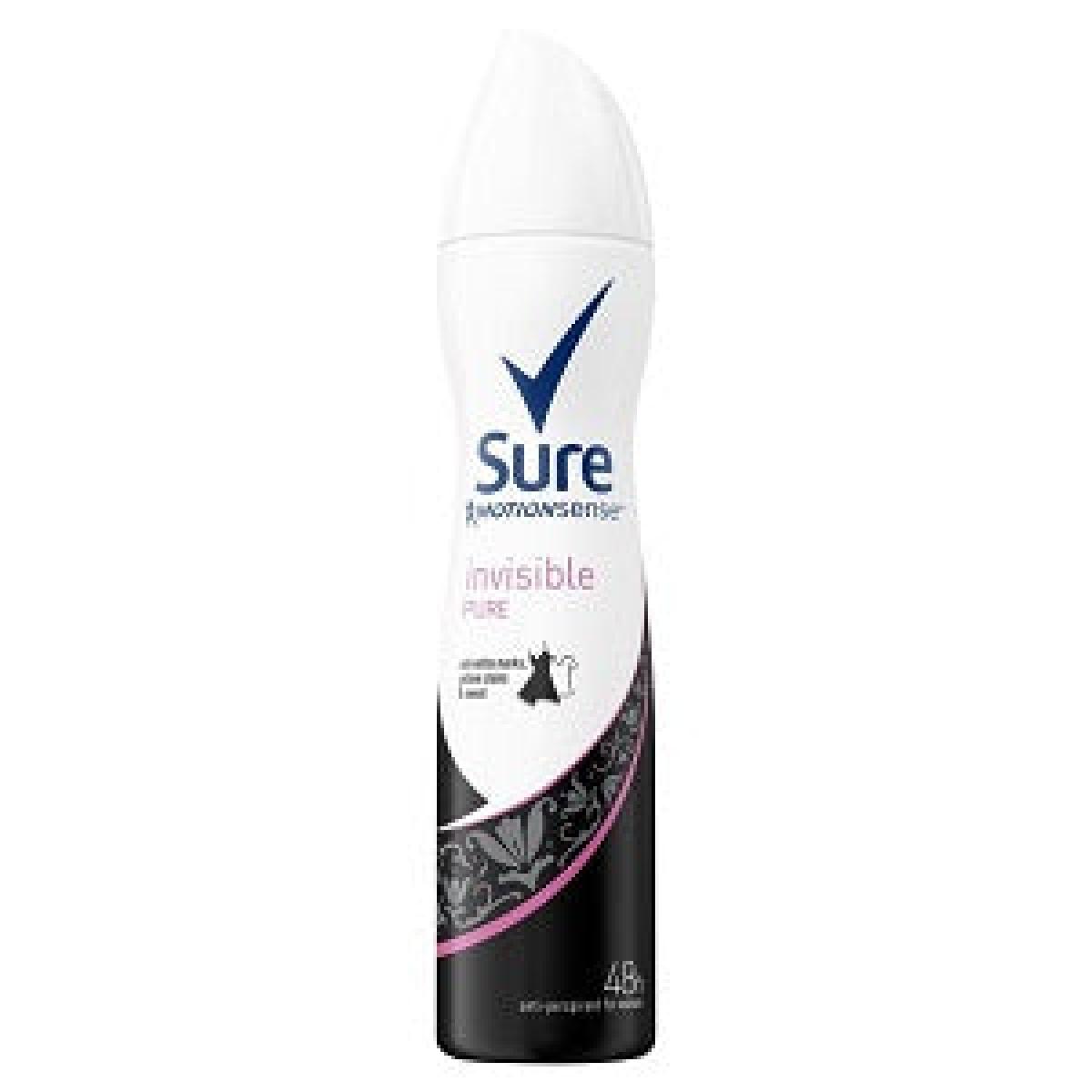 Anti-Perspirant Deodorant Spray Women Invisible Pure