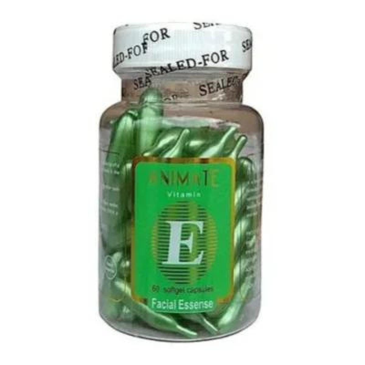 With Vitamin E Facial Essence 60 Soft Gel Capsules