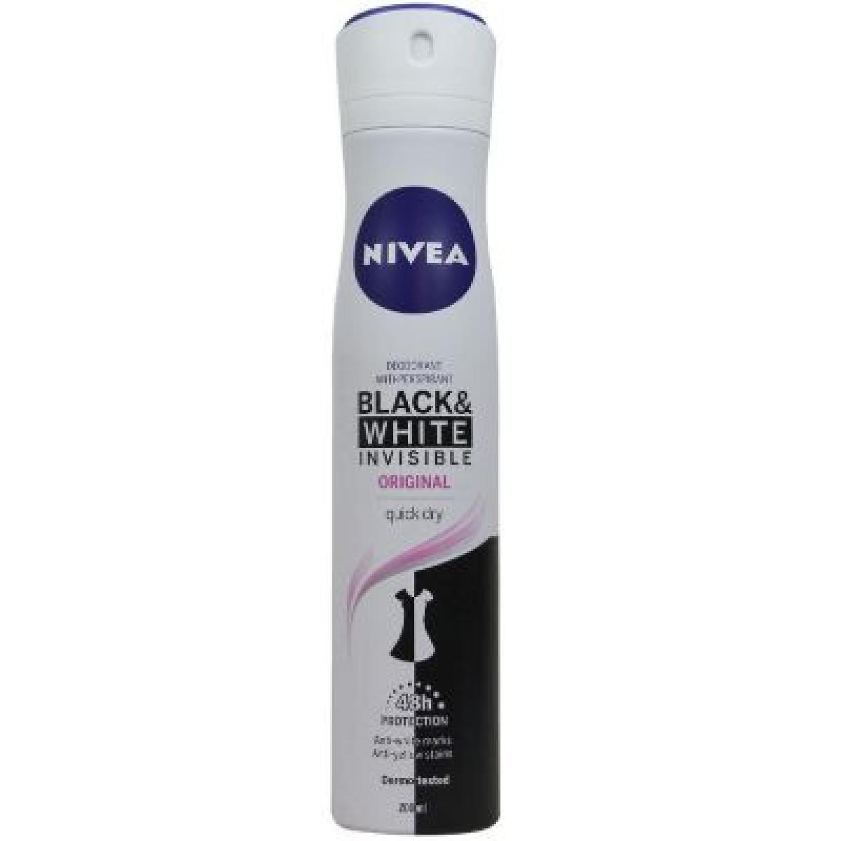 Anti-Perspirant Deodorant Spray Invisible Black & White For Women