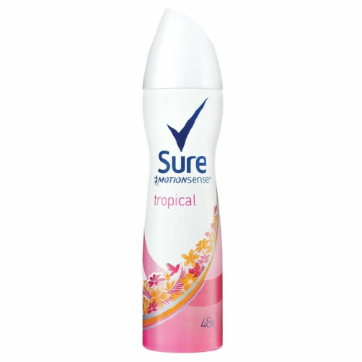 Anti Perspirant Deodorant Spray Motion Sense Tropical