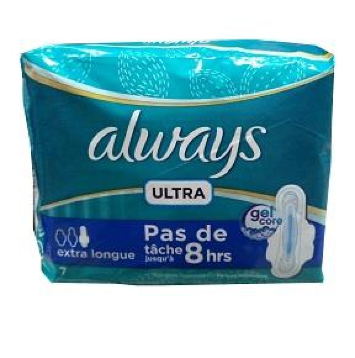 Ultra Thin With Wings Extra Long x7