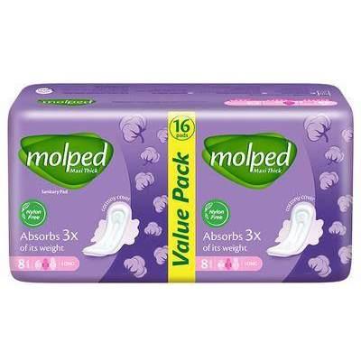 Maxi Thick Sanitary Pad Long x16