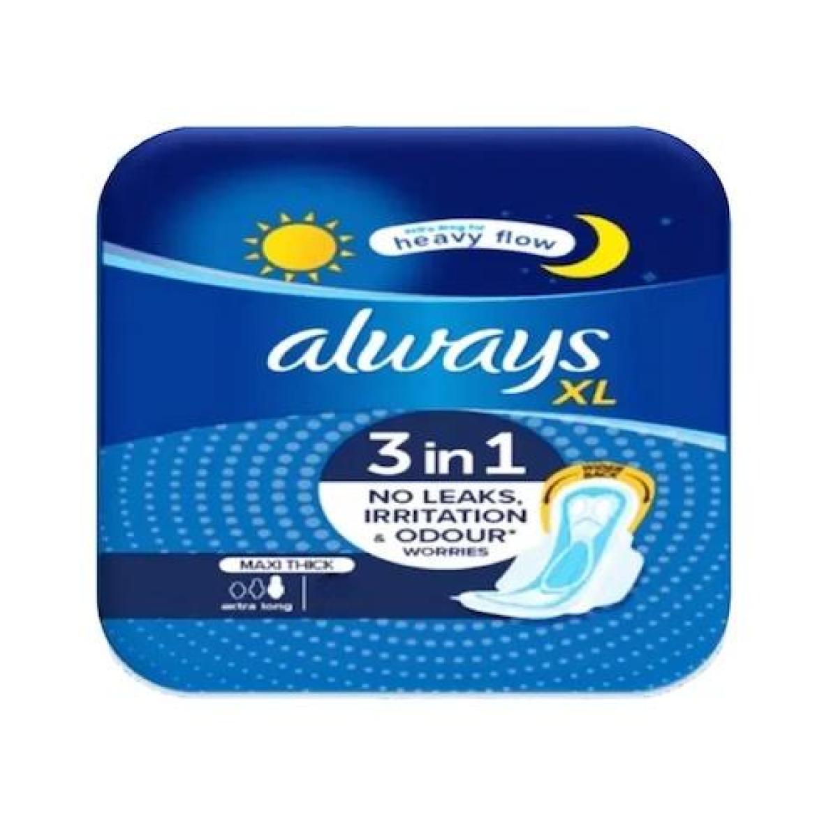 3 in 1 Maxi Thick Sanitary Pads XL x14