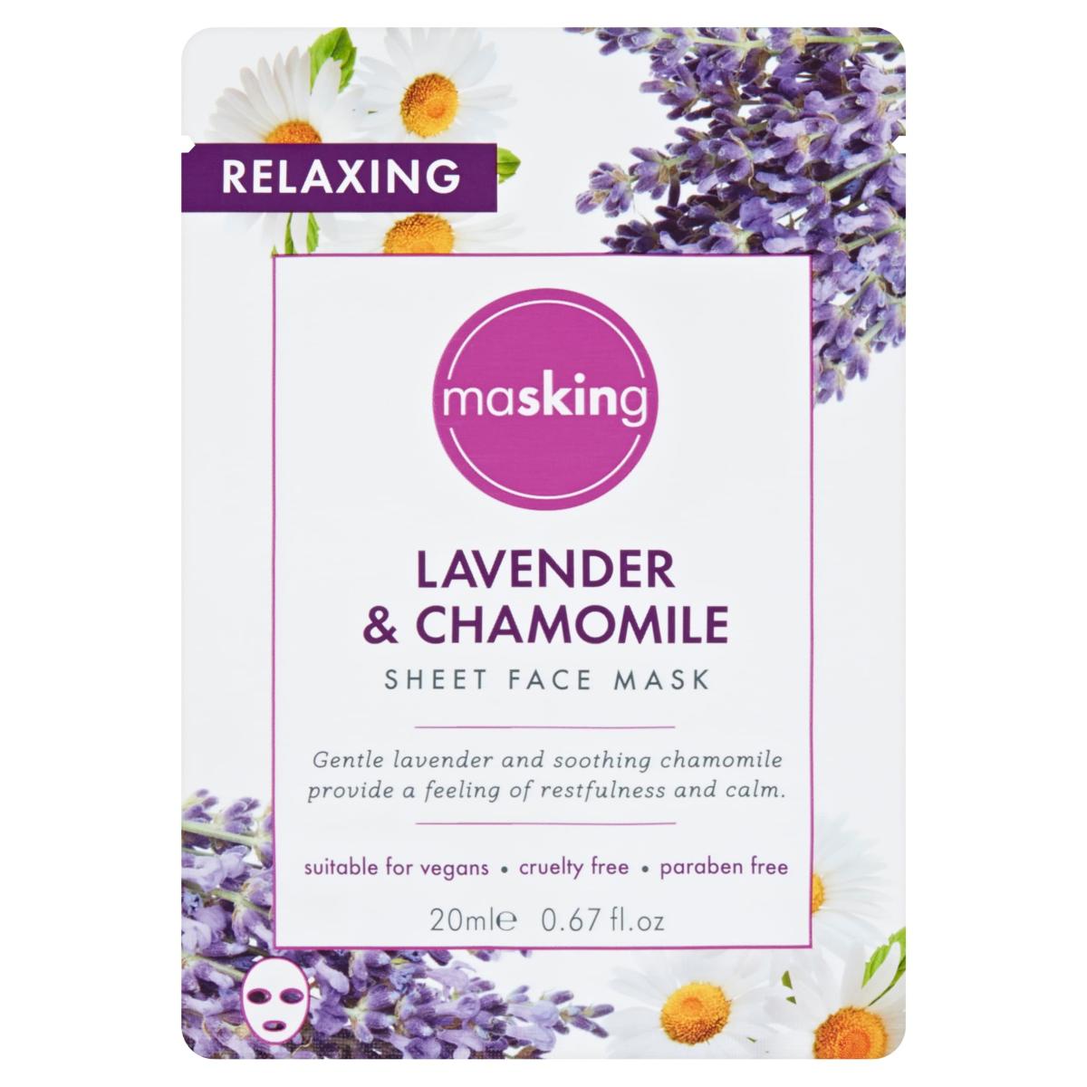 Lavender & Chamomile Sheet Face Mask