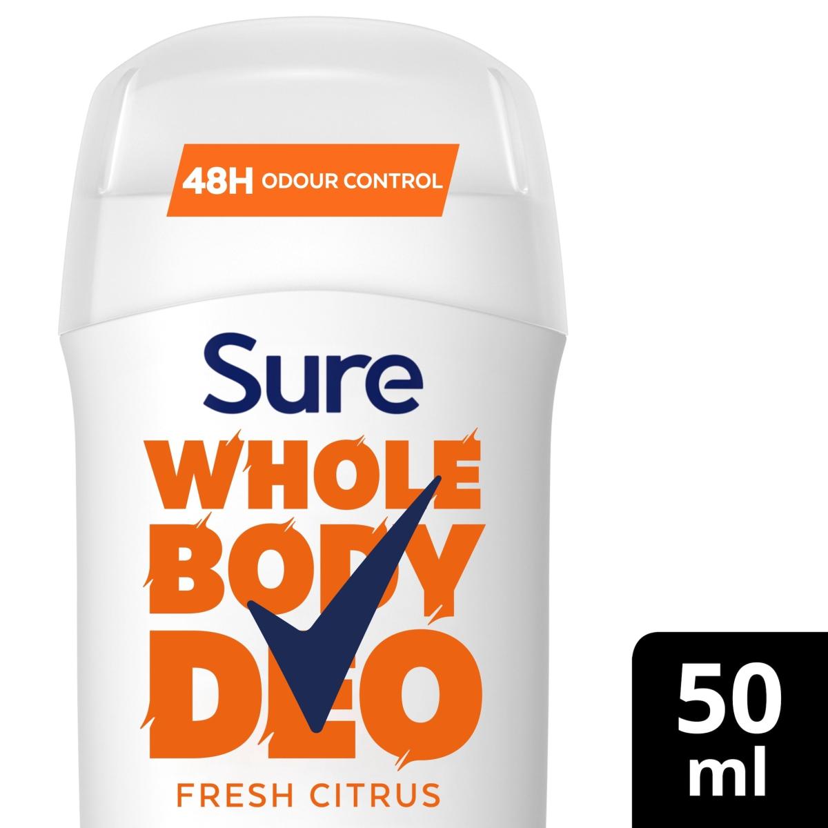 Women Fresh Citrus Whole Body Deodorant Stick 48 Hour Odour Control