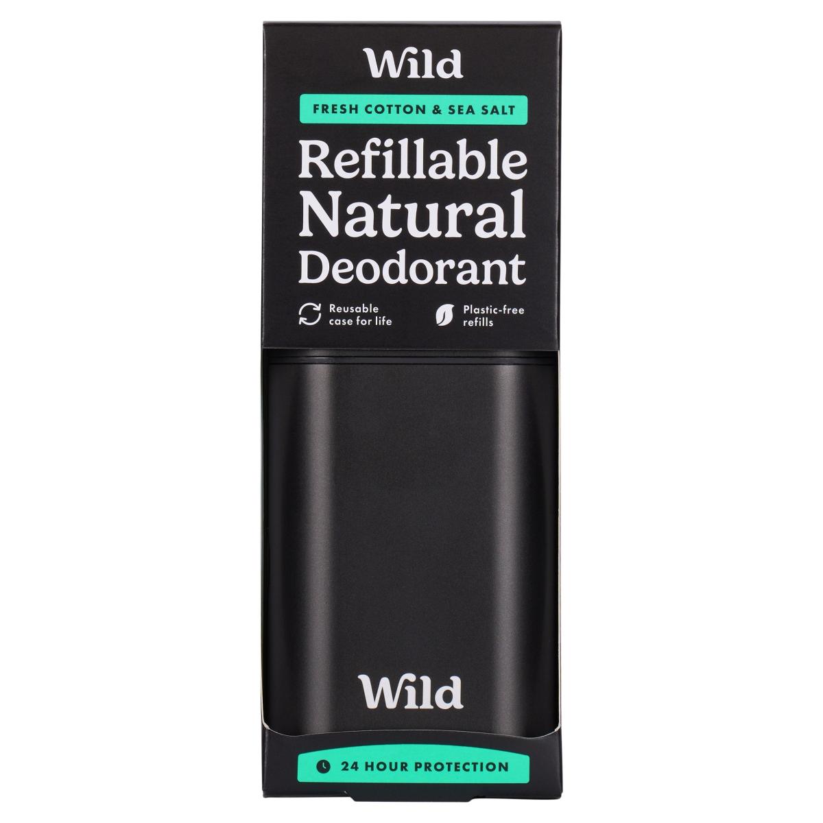 Refillable Natural Deodorant Fresh Cotton & Sea Salt