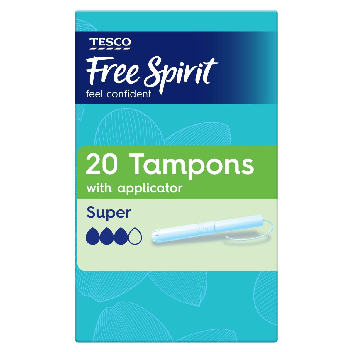 Free Spirit Tampons With Applicator Super