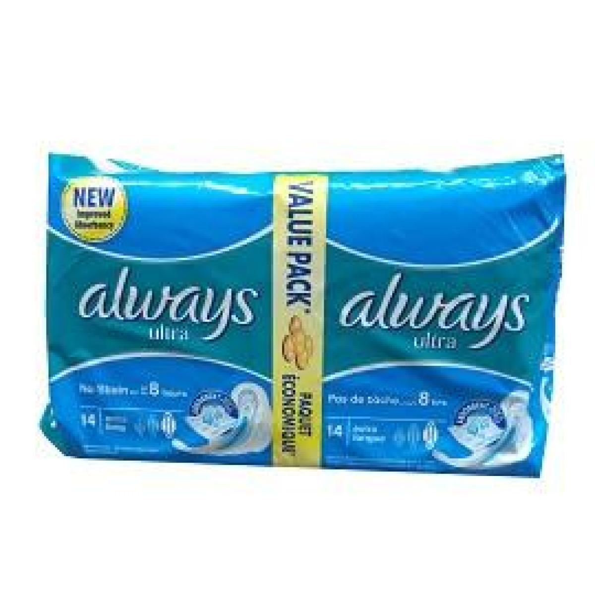 Ultra Thin With Wings Extra Long x14