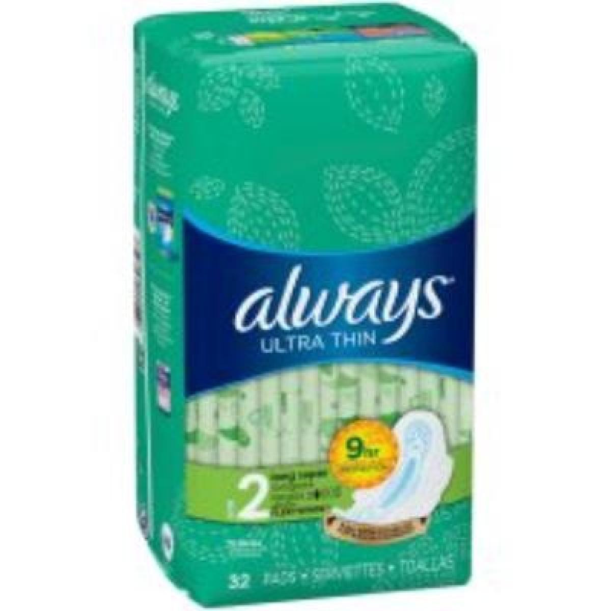 Ultra Thin Sanitary Pads Long x32