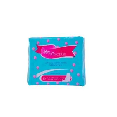 Ultra Thin Cotton Sanitary Pads With Wings Long x10