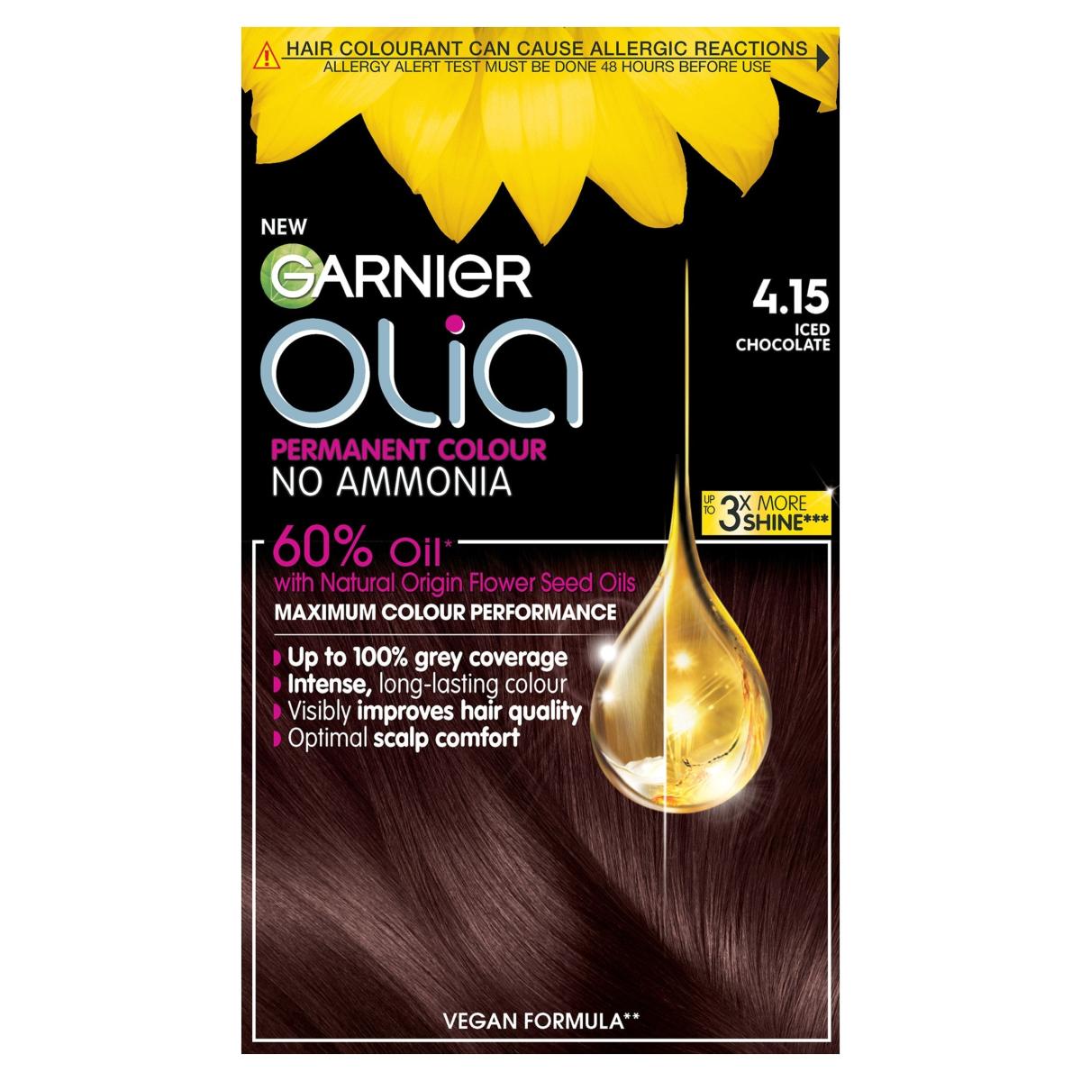 Olia 4.15 Iced Chocolate Brown Permanent Hair Dye