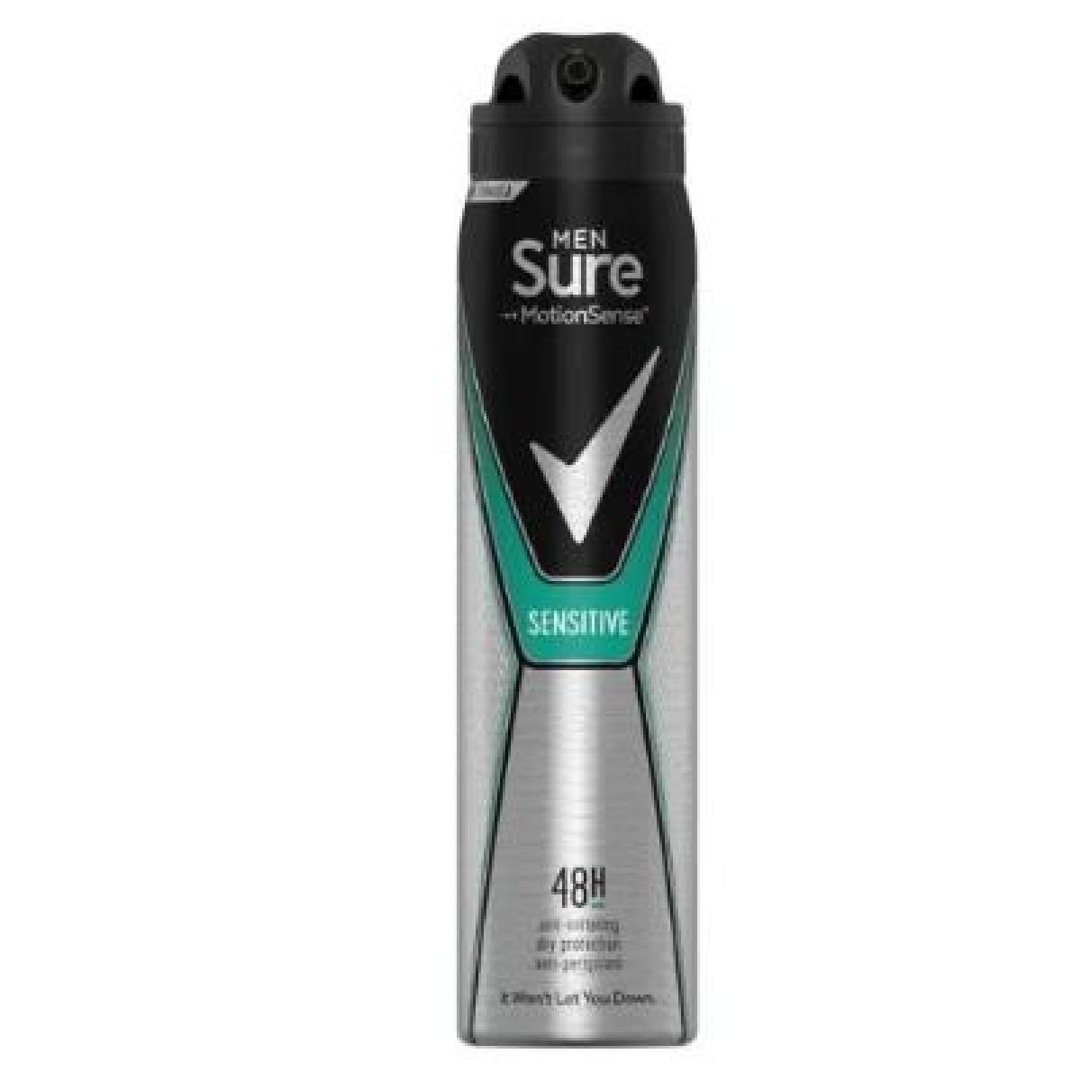Anti-Perspirant Deodorant Spray Men Motion Sense Sensitive Dry
