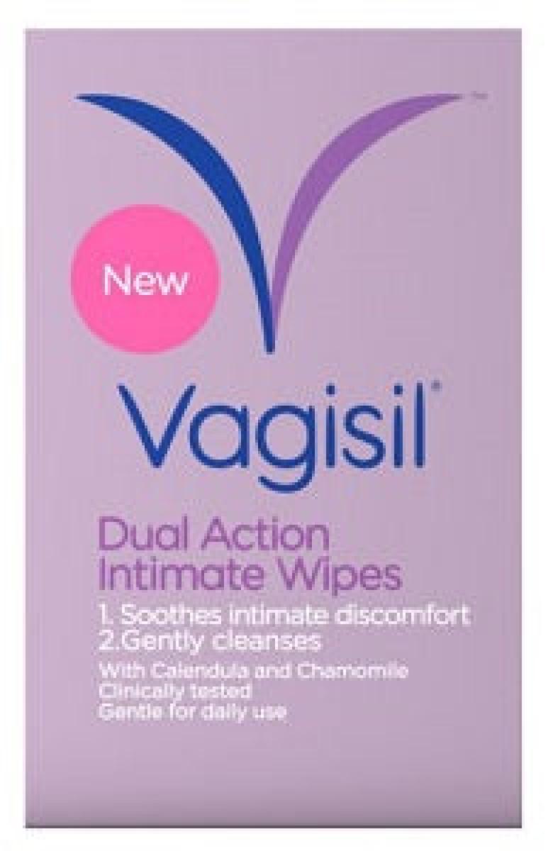 Dual Action Intimate Wipes x12