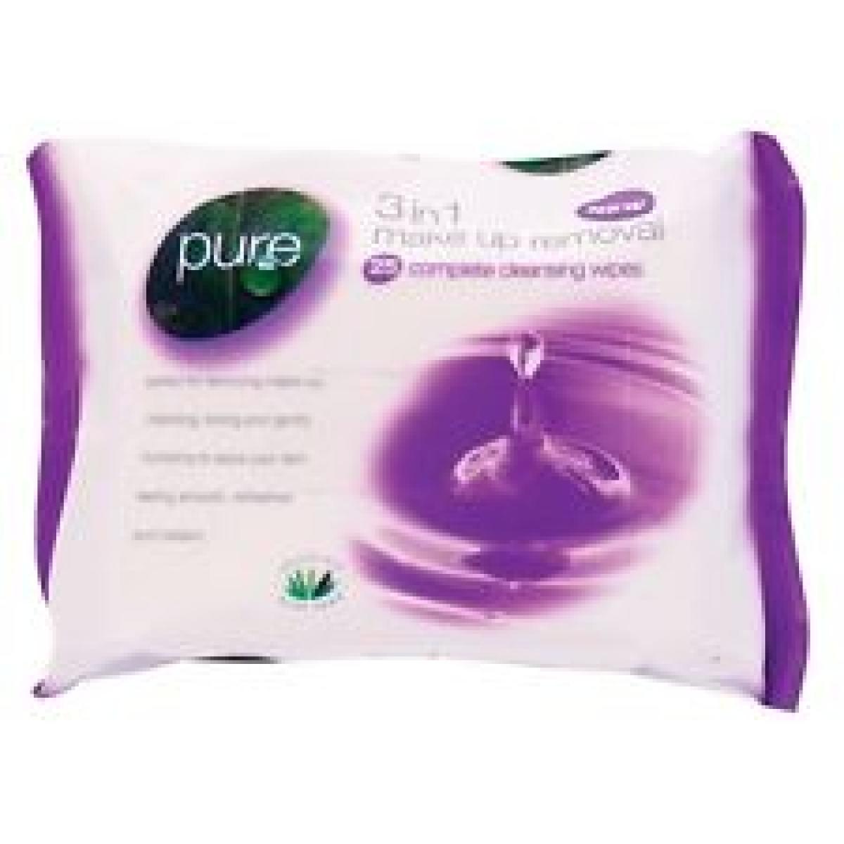 3 in 1 Makeup Removal Wipes x25