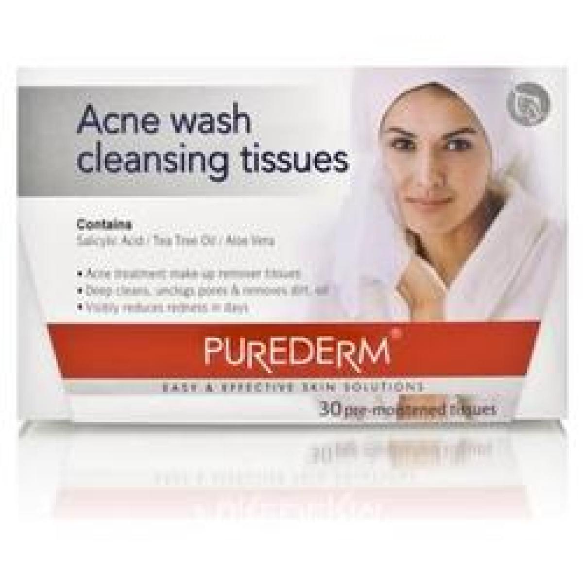 Acne Wash Cleansing Tissues x30