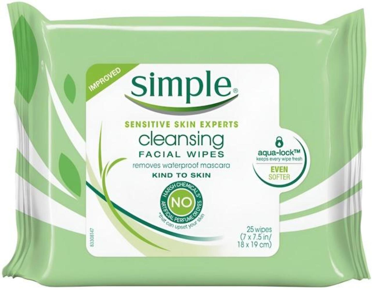 Sensitive Skin Experts Cleasing Facial Wipes x25