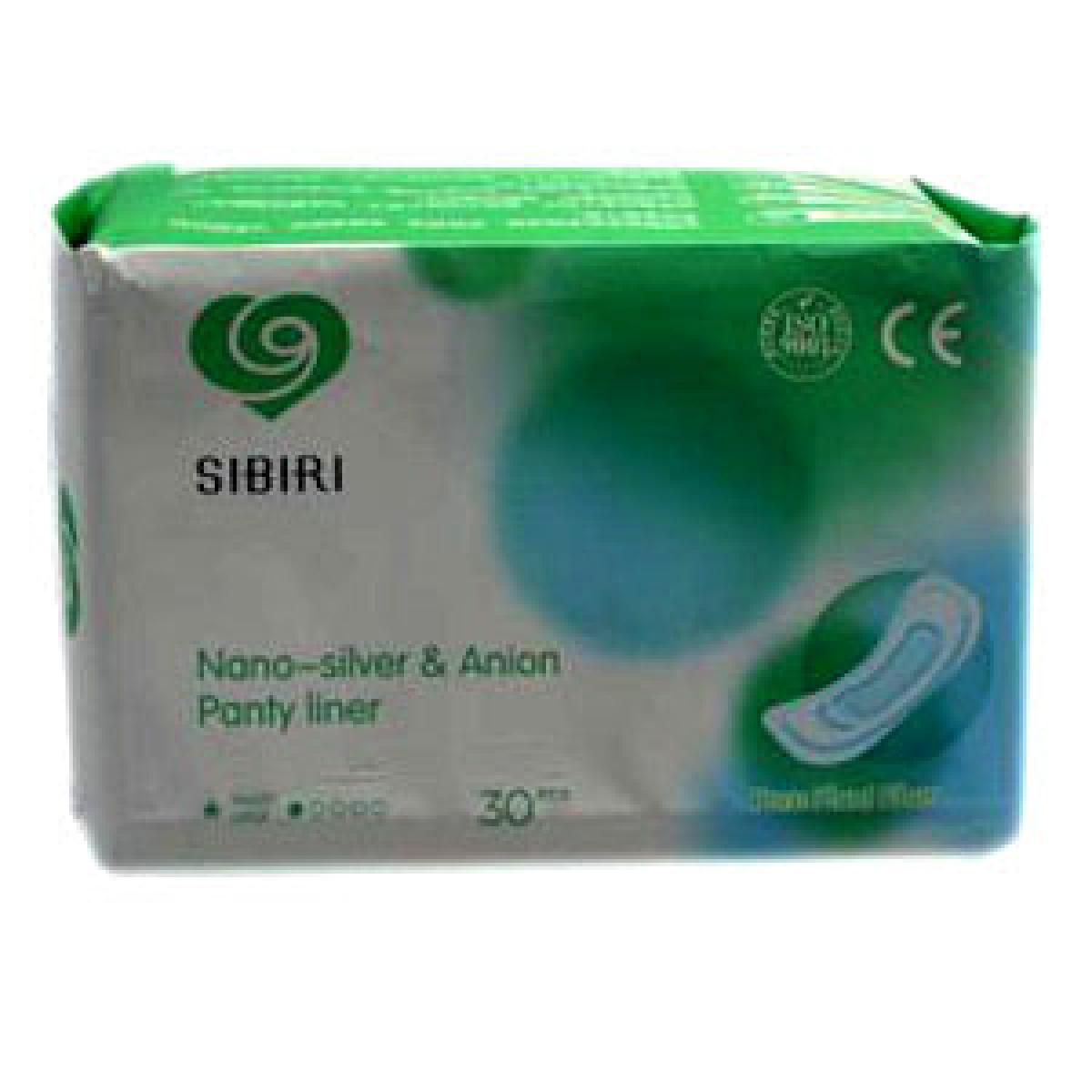 Nano-Silver & Anion Pantyliners Green x30