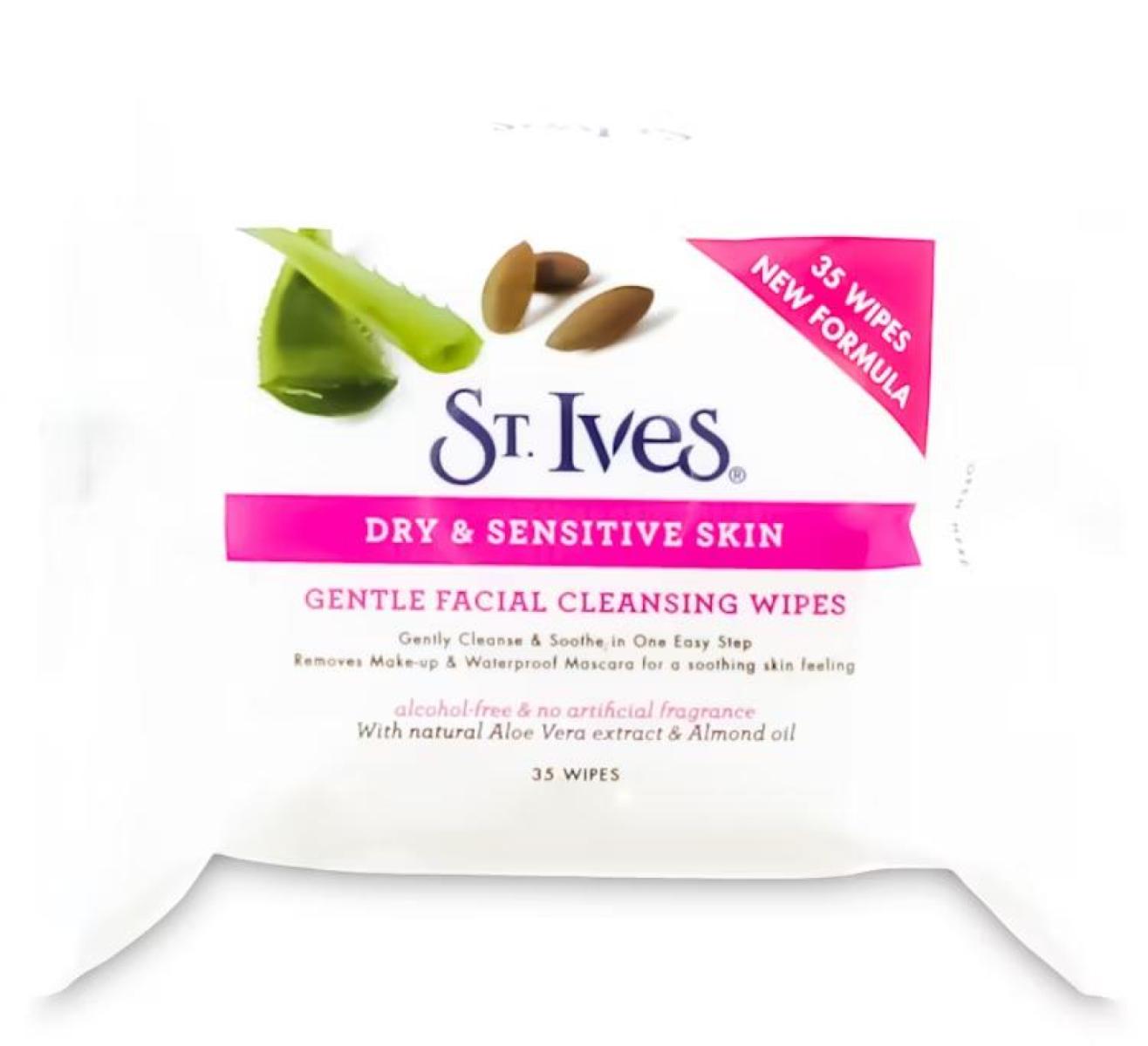 Gentle Facial Cleansing Wipes Dry & Sensitive Skin x35