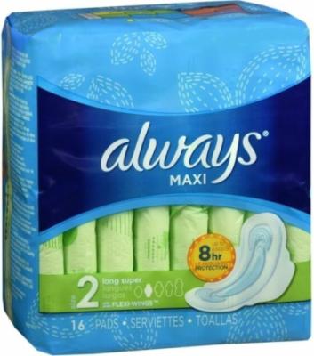 Maxi Long Super Pad With Flexi-Wings Size 2 x16