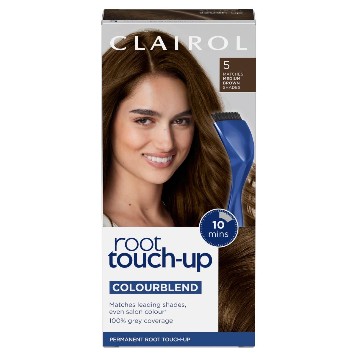 Root Touch-Up Permanent Hair Dye Medium Brown 5