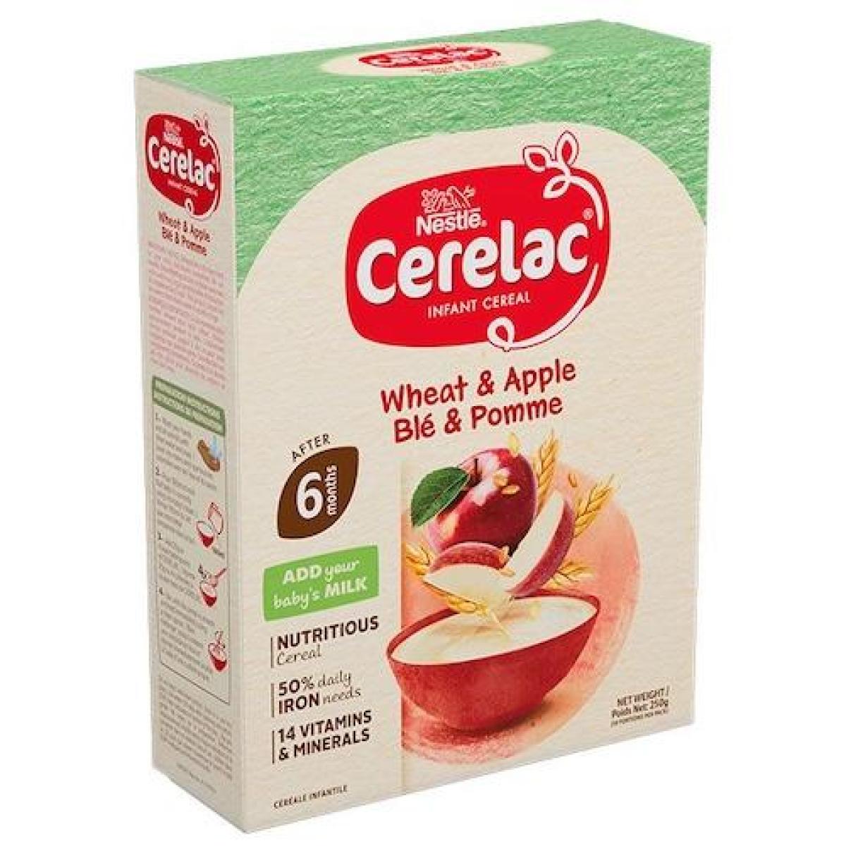 Infant Cereal Wheat & Apple 6 Months +
