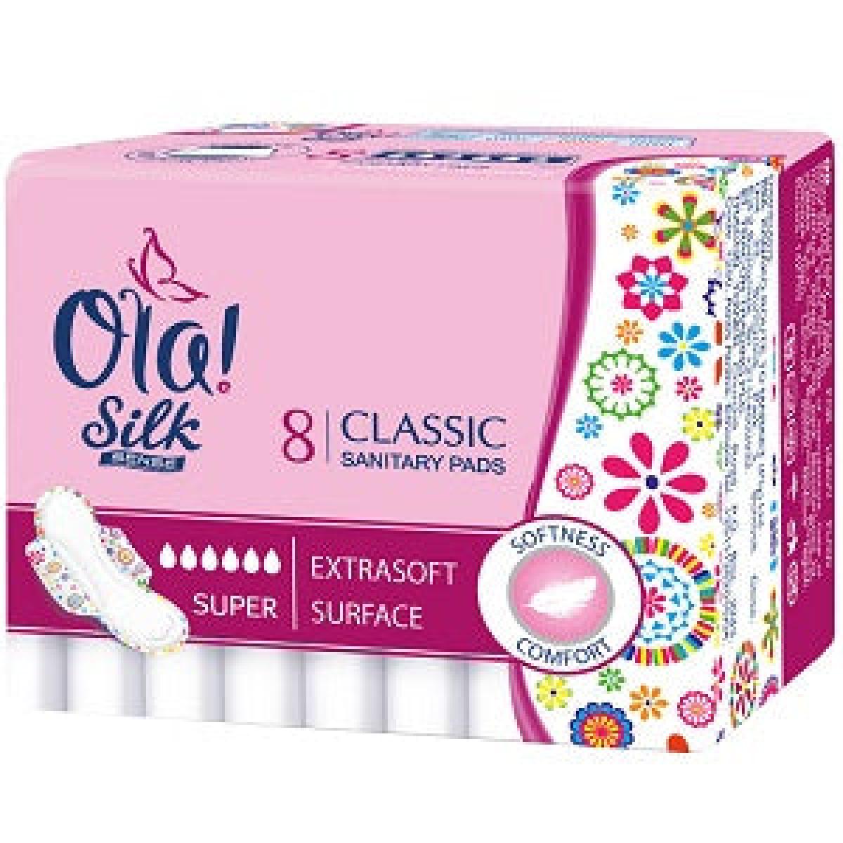 Classic Sanitary Pads Super With Extra Soft Surface x8