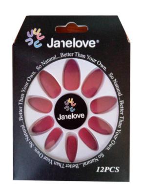 Nails + Glue x12 - Fuchsia (Glossy)