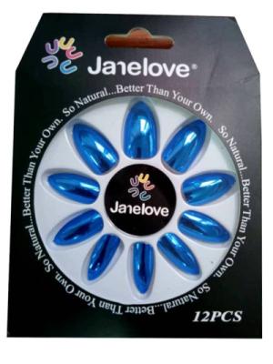 Nails + Glue x12 - Navy Blue (Glossy)