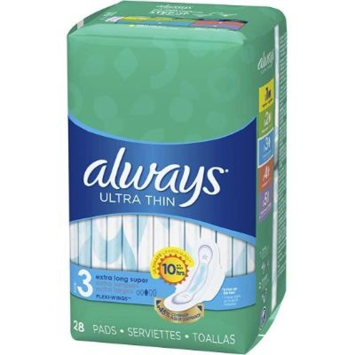 Ultra Thin Sanitary Pads Extra Long x28