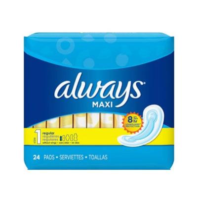 Maxi Regular Size 1 Pads Without Wings x24