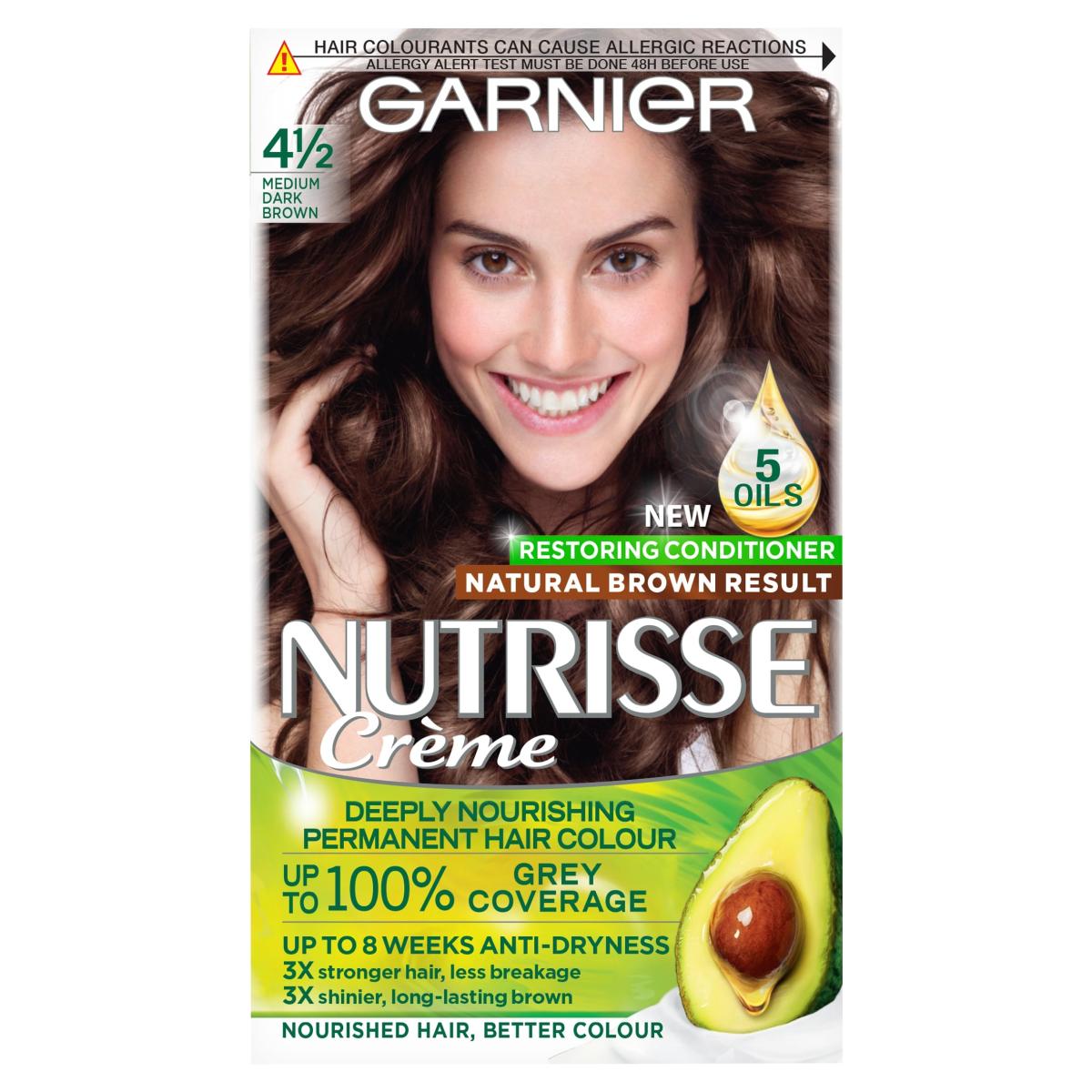 Nutrisse 4 1/2 Medium Dark Brown Permanent Hair Dye