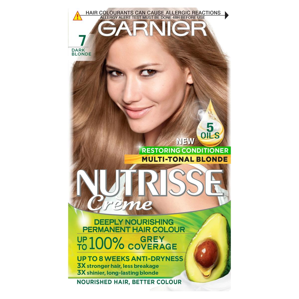 Nutrisse Creme Permanent Hair Colour 7 Dark Blonde