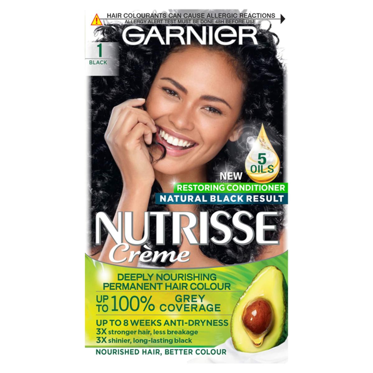 Nutrisse Creme Permanent Hair Colour Black