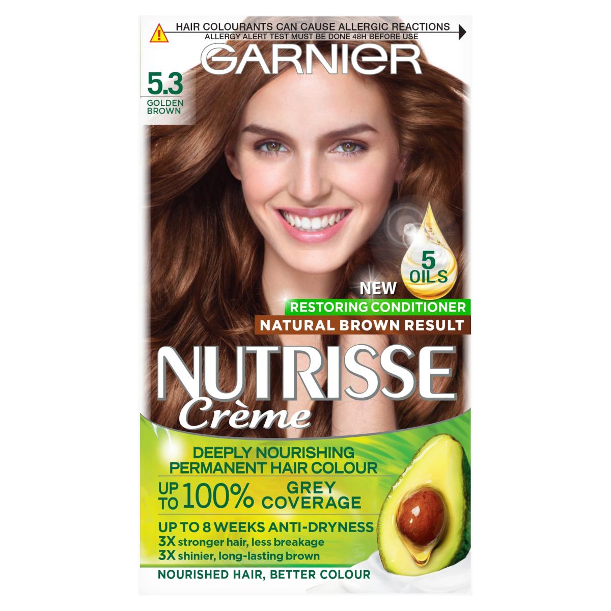 Nutrisse Creme Permanent Hair Colour Golden Brown 5.3