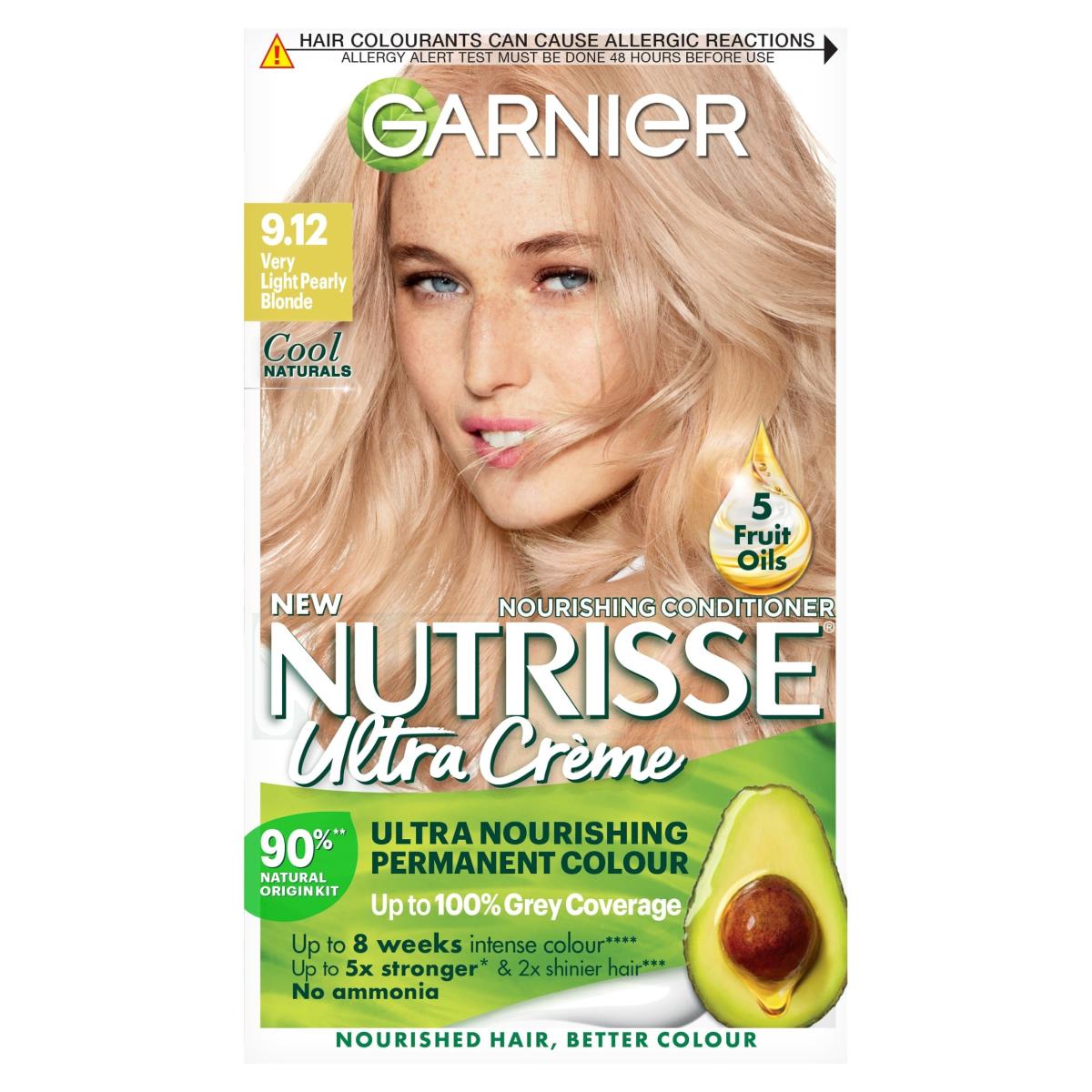 Nutrisse Naturals 9.12 Pearly Blonde Permanent Hair Dye