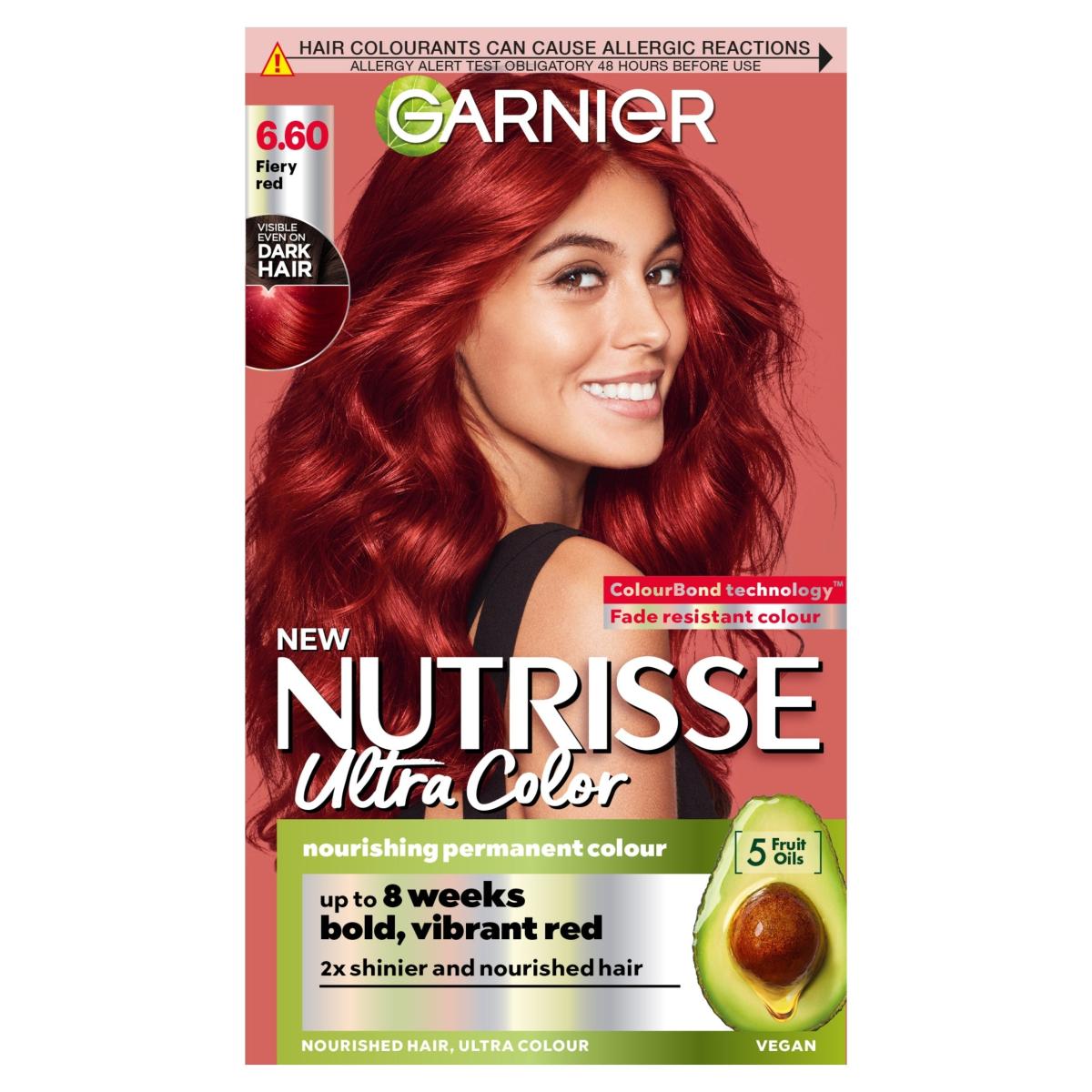 Nutrisse Ultra Color Intense Permanent Colour 6.60 Fiery Red
